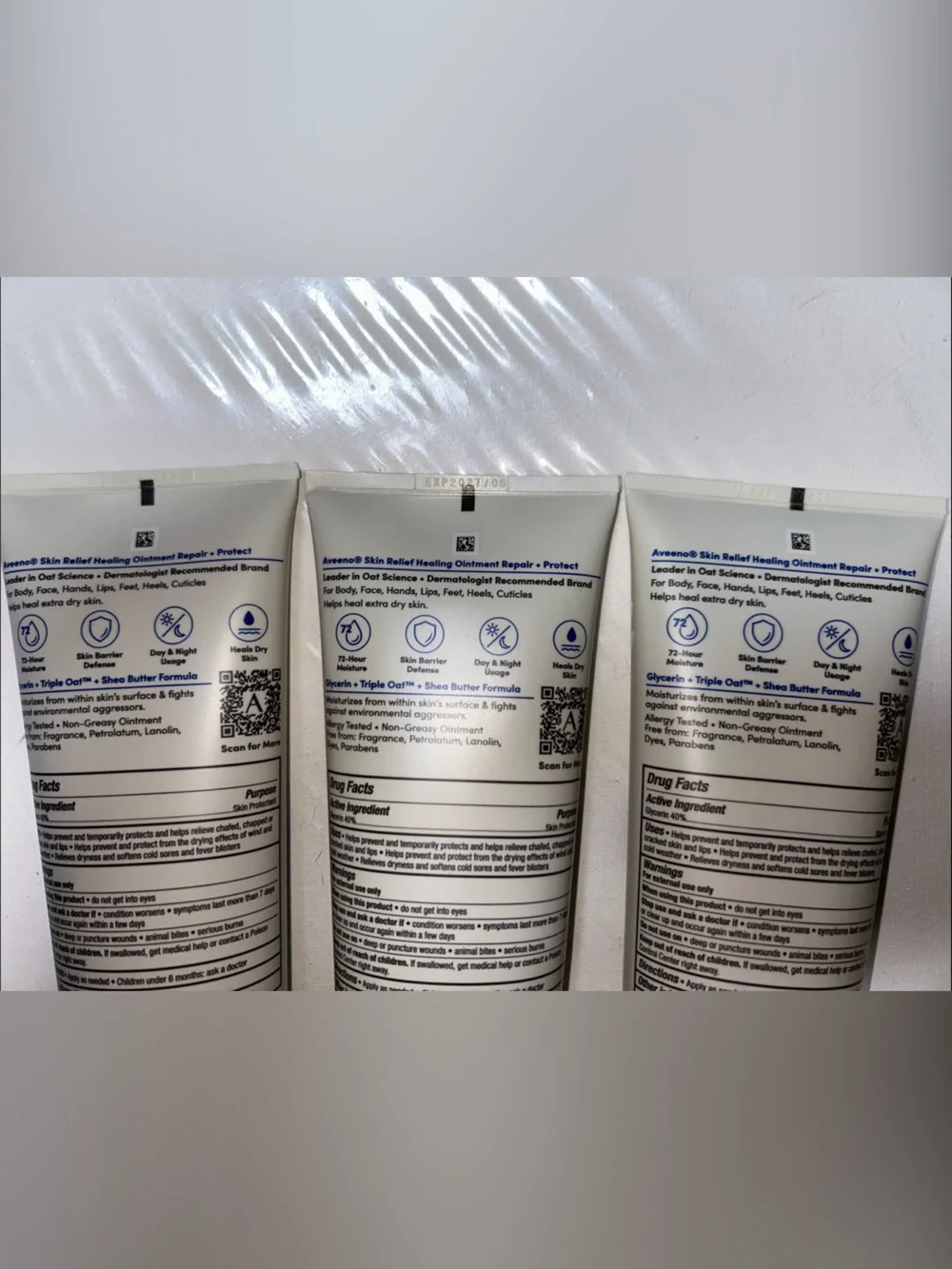 3x Aveeno Skin Relief Healing Ointment
